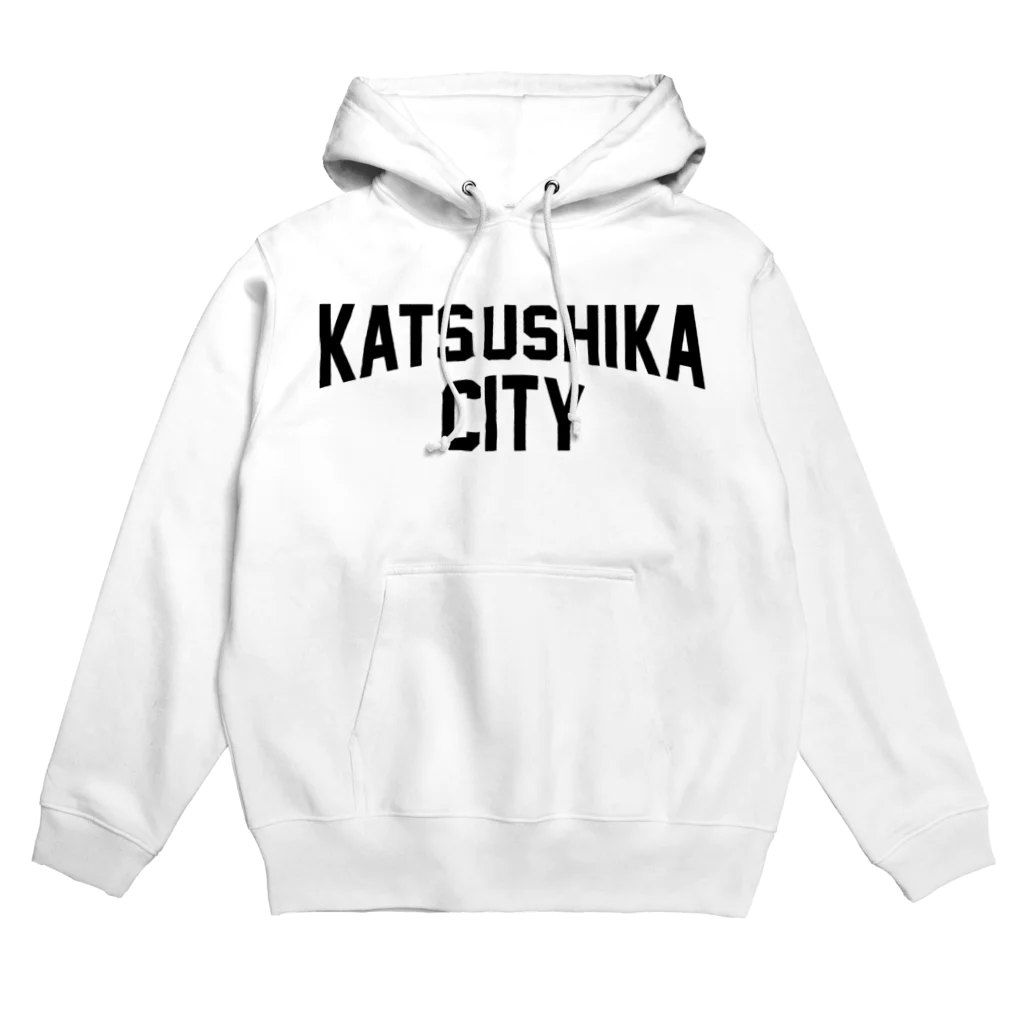 JIMOTO Wear Local Japanの葛飾区 KATSUSHIKA CITY ロゴブラック パーカー