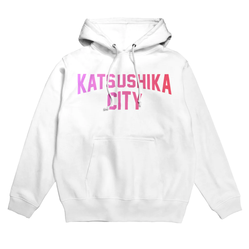 JIMOTOE Wear Local Japanの葛飾区 KATSUSHIKA CITY ロゴピンク Hoodie