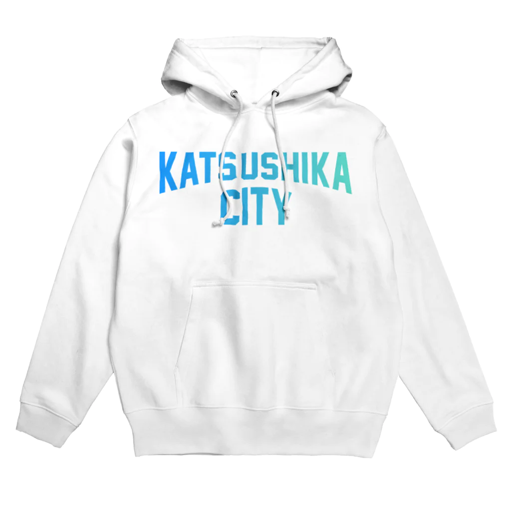 JIMOTOE Wear Local Japanの葛飾区 KATSUSHIKA CITY ロゴブルー パーカー