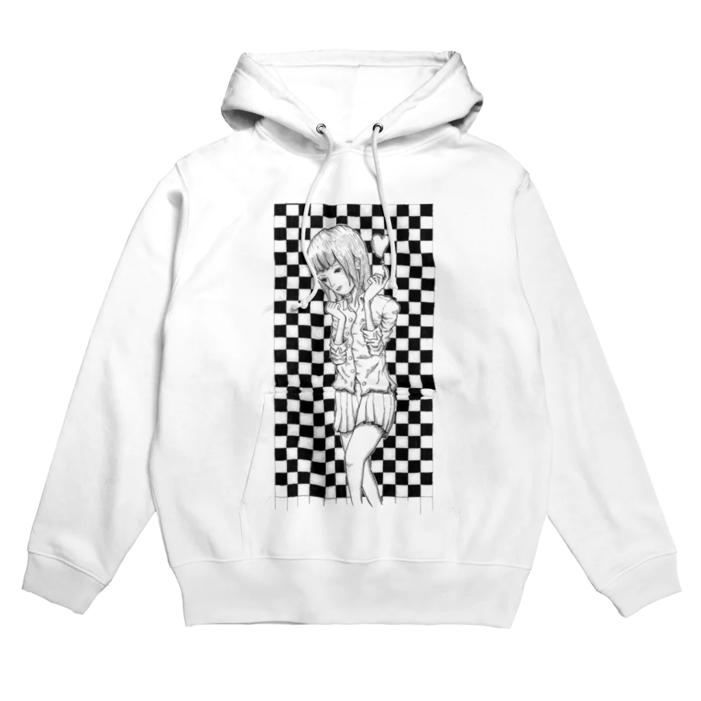 amatanのハートの女の子 Hoodie