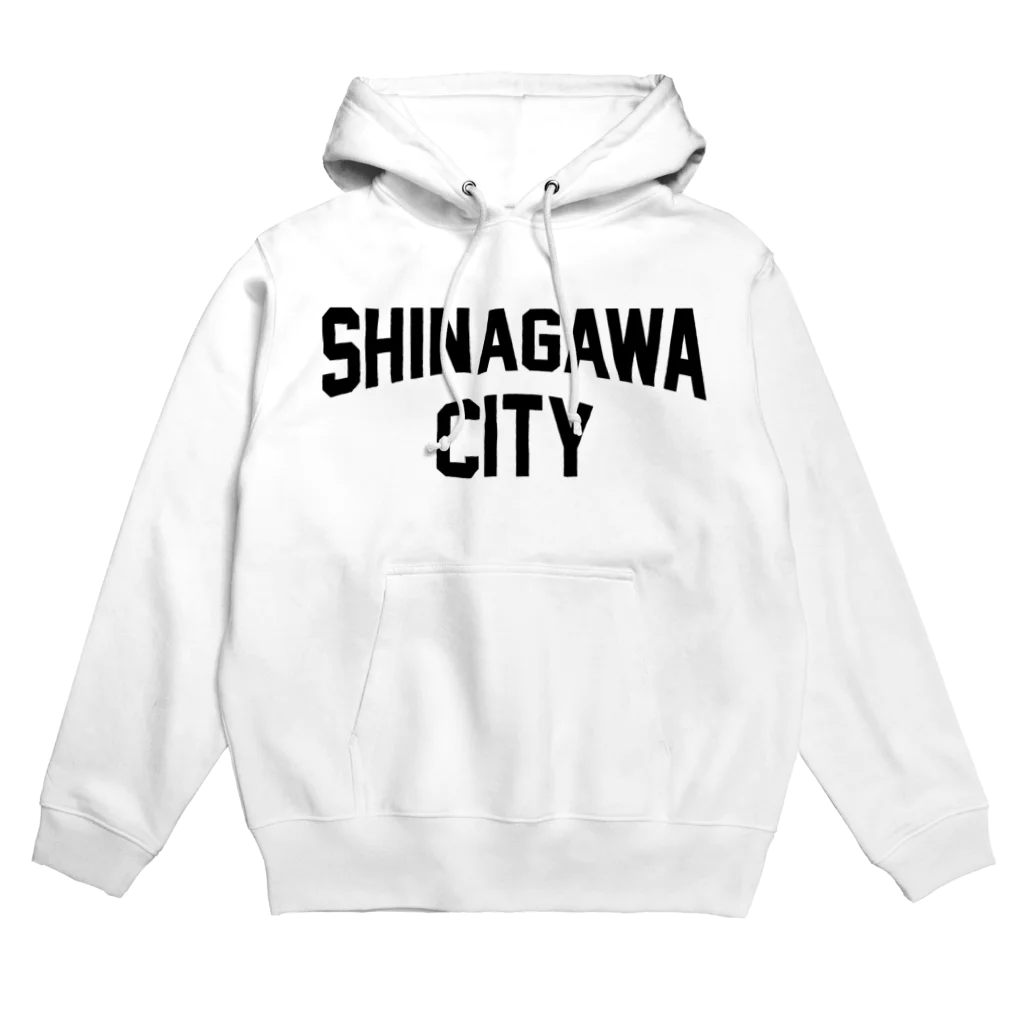 JIMOTO Wear Local Japanの品川区 SHINAGAWA CITY ロゴブラック パーカー