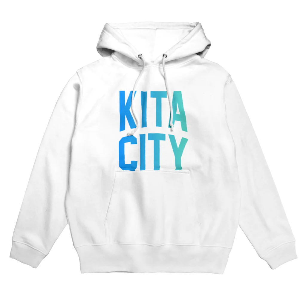 JIMOTOE Wear Local Japanの北区 KITA CITY ロゴブルー Hoodie