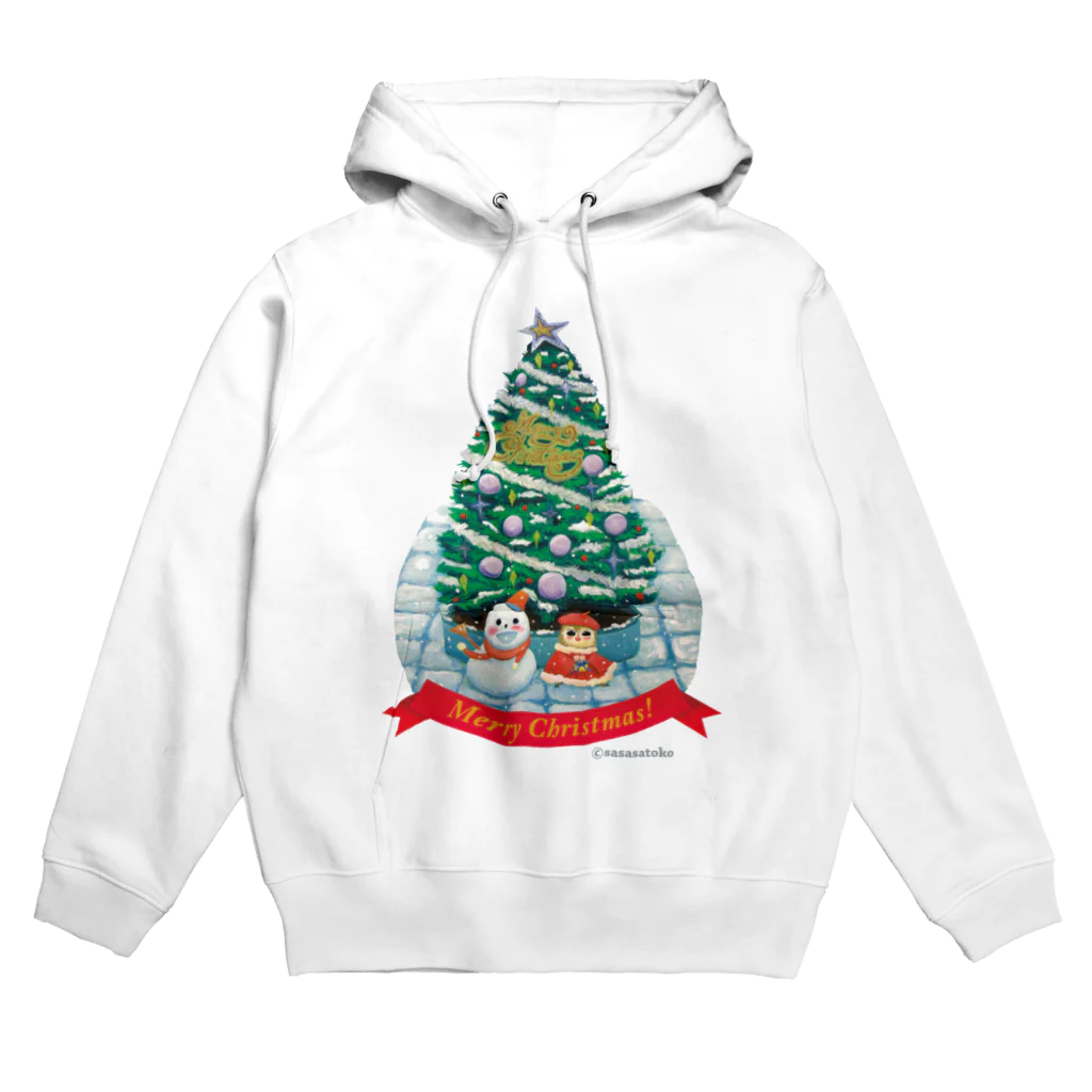 動物イラストレーター＆絵本作家 さささとこのお店のMerry Christmas！！ Hoodie