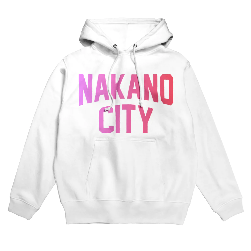 JIMOTOE Wear Local Japanの中野区 NAKANO CITY ロゴピンク パーカー