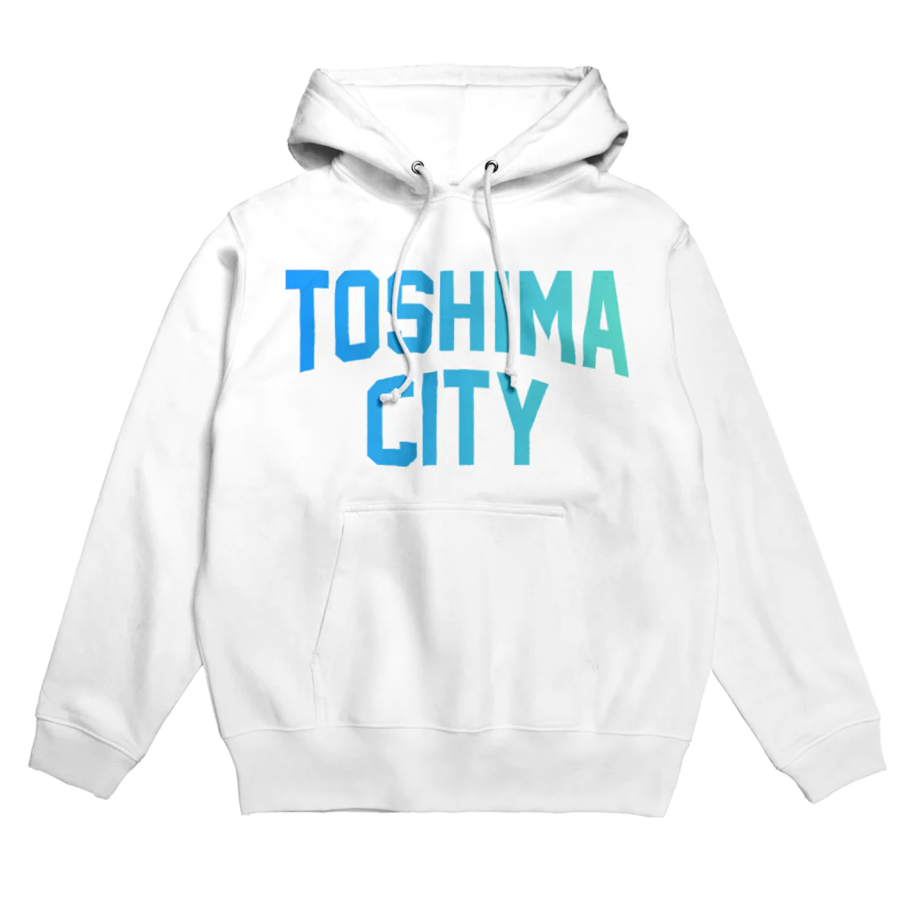 JIMOTO Wear Local Japanの豊島区 TOSHIMA CITY ロゴブルー パーカー