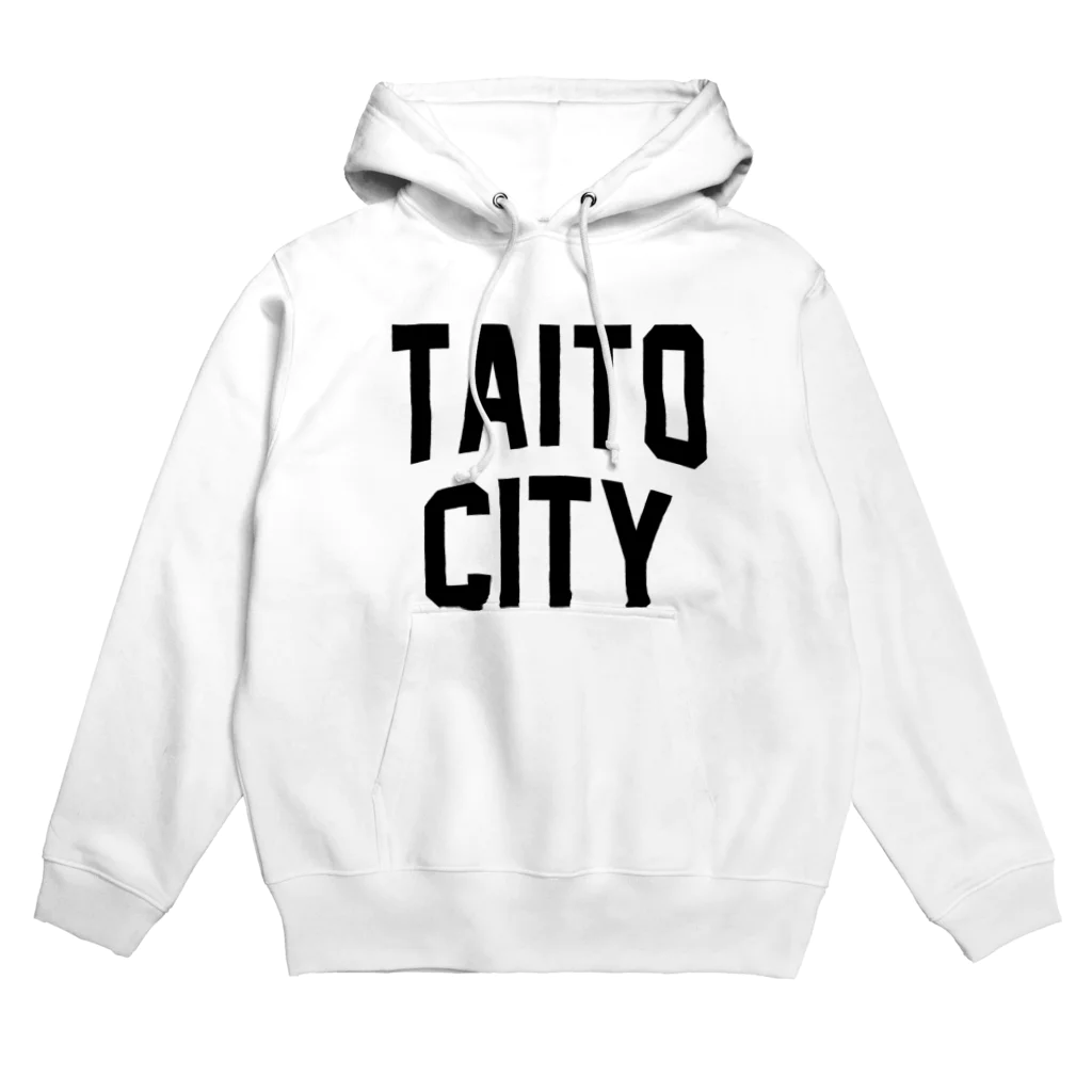 JIMOTO Wear Local Japanの台東区 TAITO WARD ロゴブラック パーカー