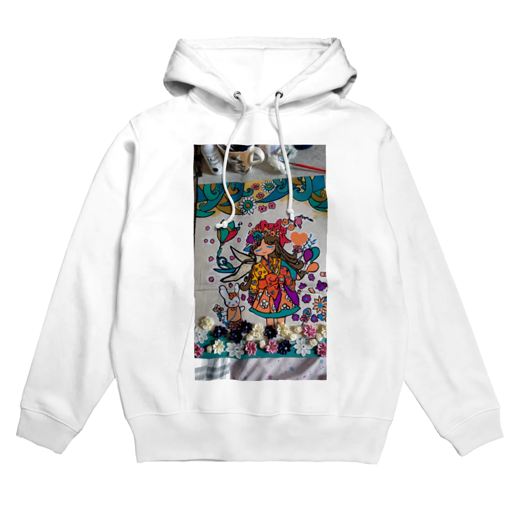 ユミ絵画のミニスカート妖精さん Hoodie