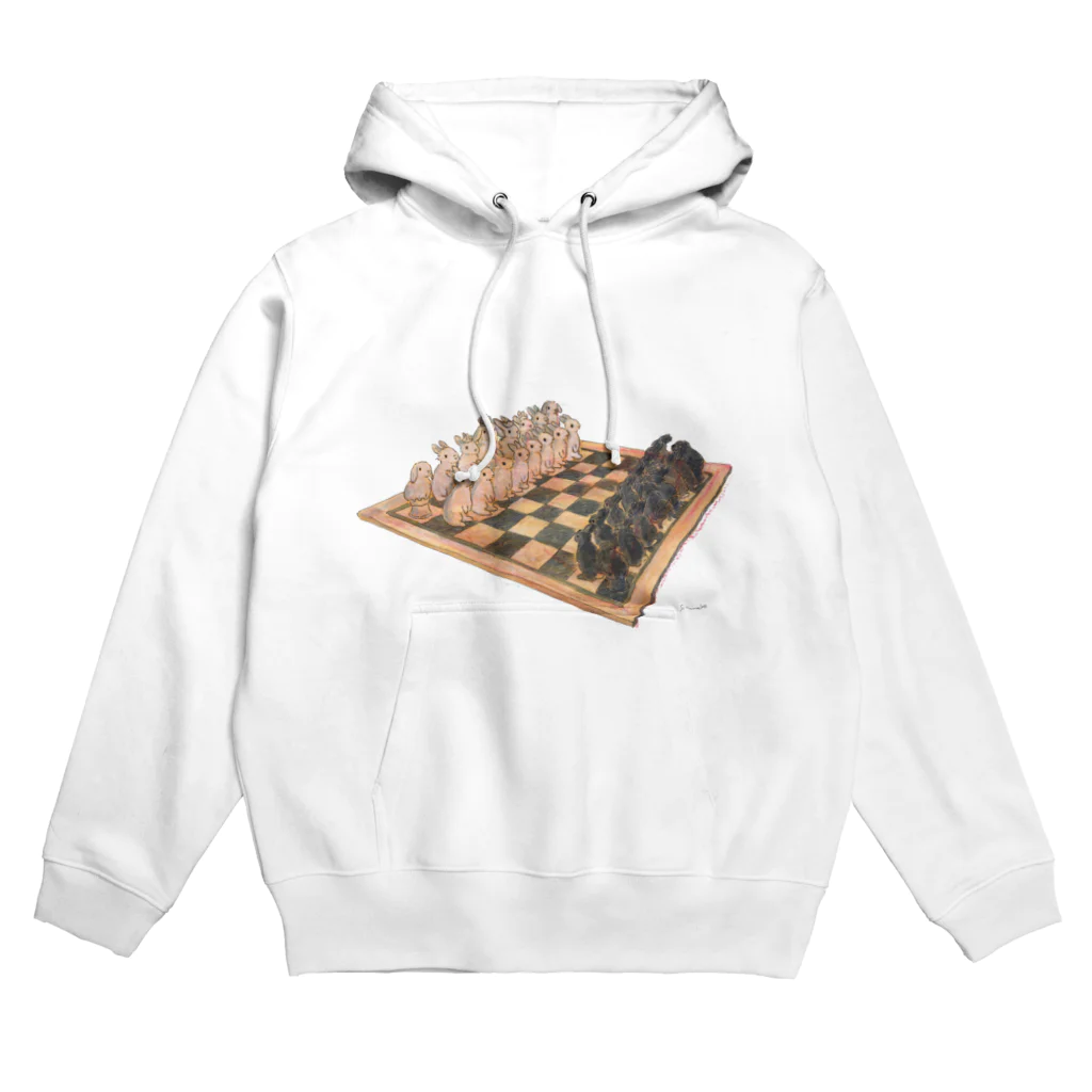 SCHINAKO'SのRabbit chess Hoodie