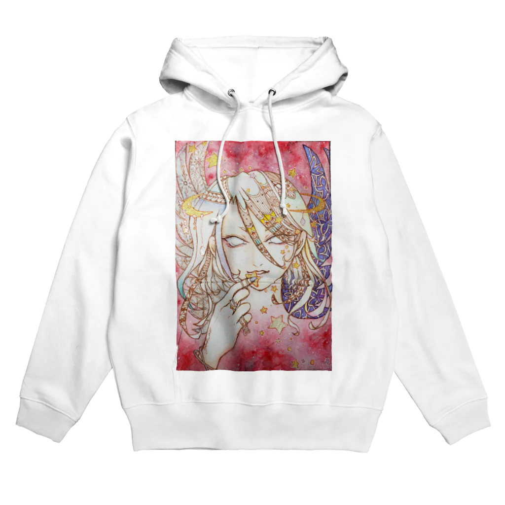 片翼の紅い宙の天使 Hoodie