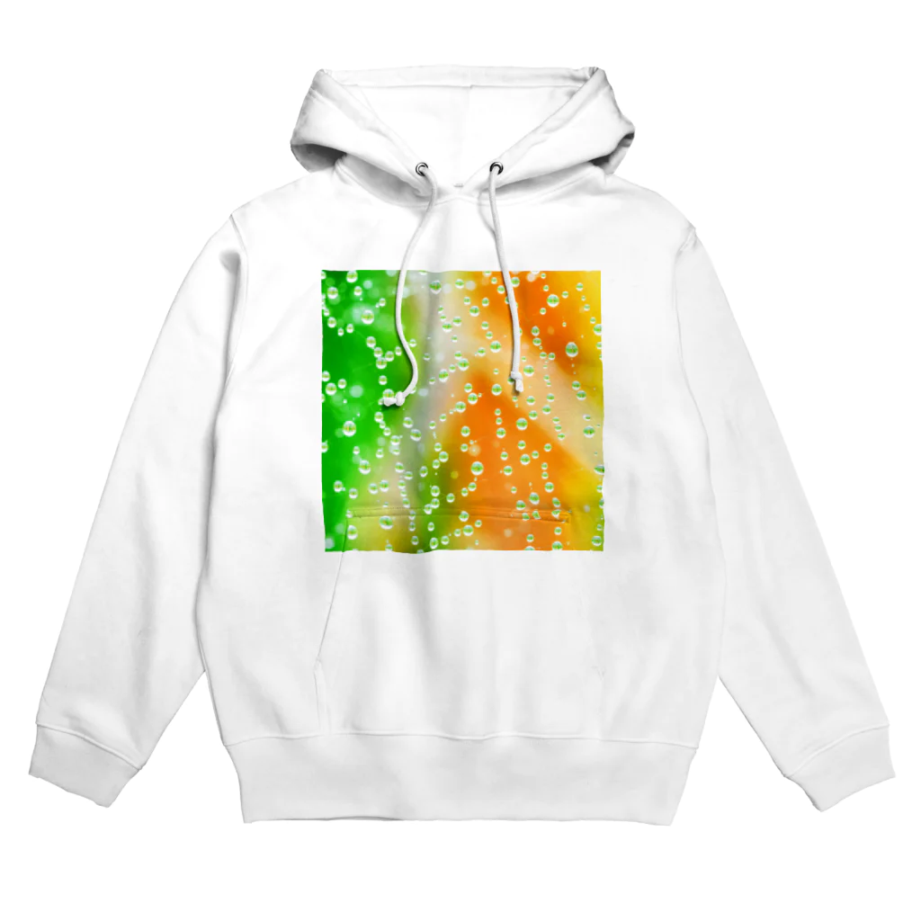 kagomeのリラックスアイテムショップのキレイ♪クモの巣 水滴 Hoodie