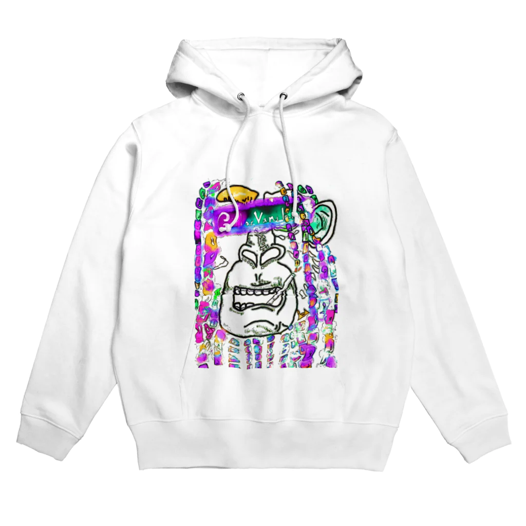 Girl or vanilla iceのお猿の絵が入っています。ドレットヘアーです Hoodie