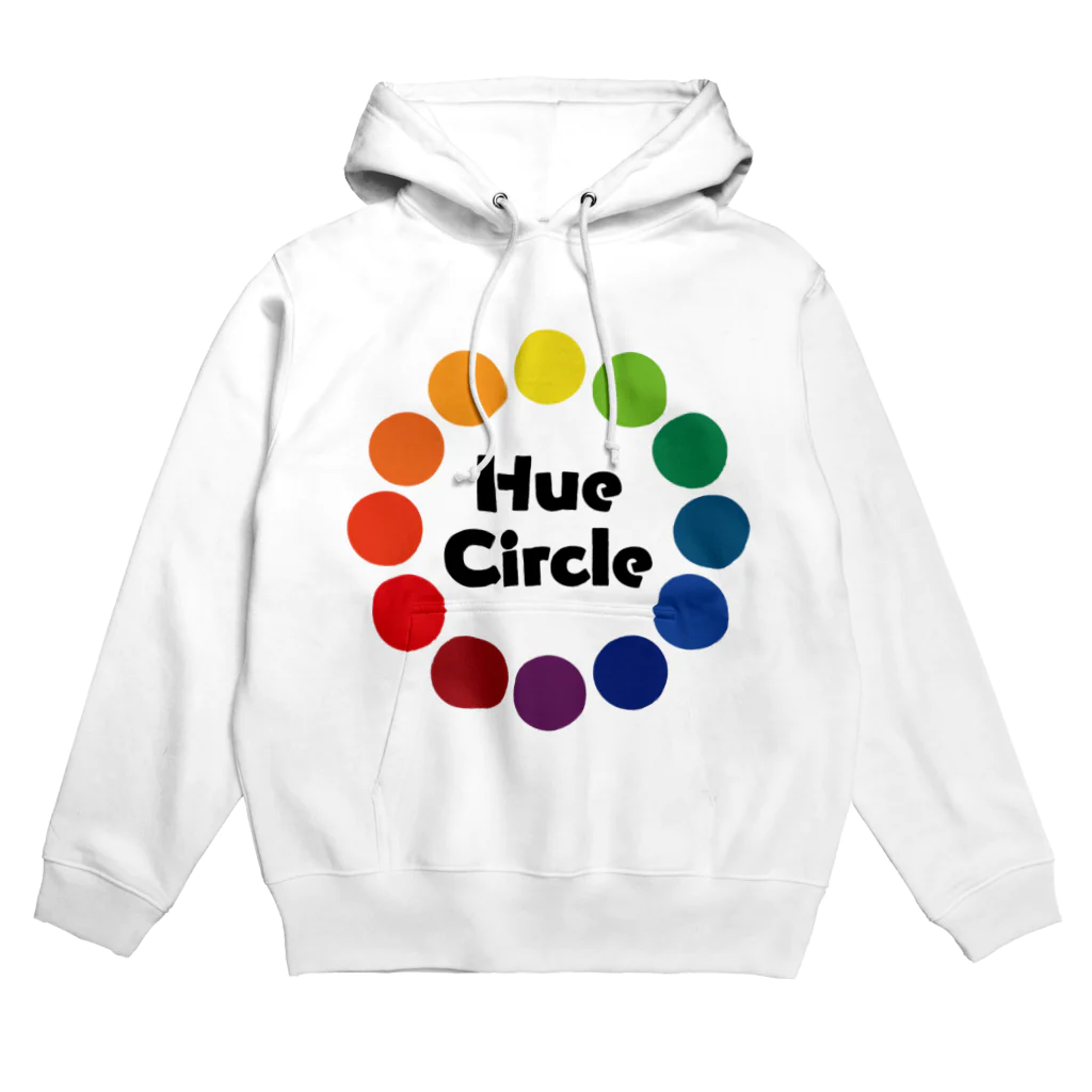 ねこのかくれが的ひみつきちハウスのHue Circle 色相環12 パーカー