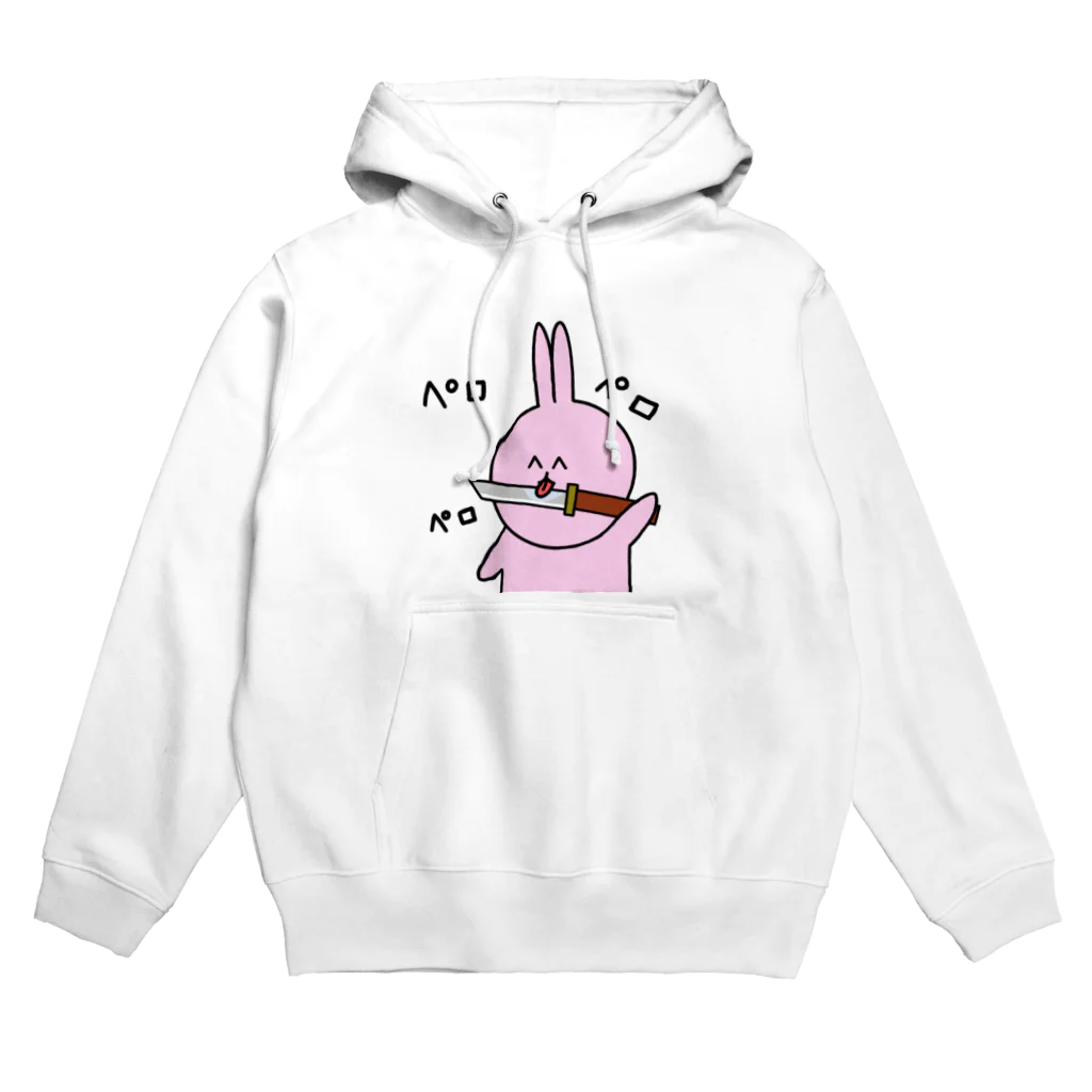 魚の4コマのうさぎペロペロパーカー Hoodie