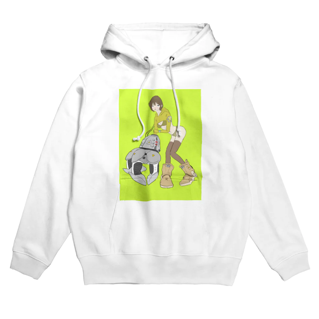 isao_imhnkのbooster girl I dropped my contact lenses Hoodie