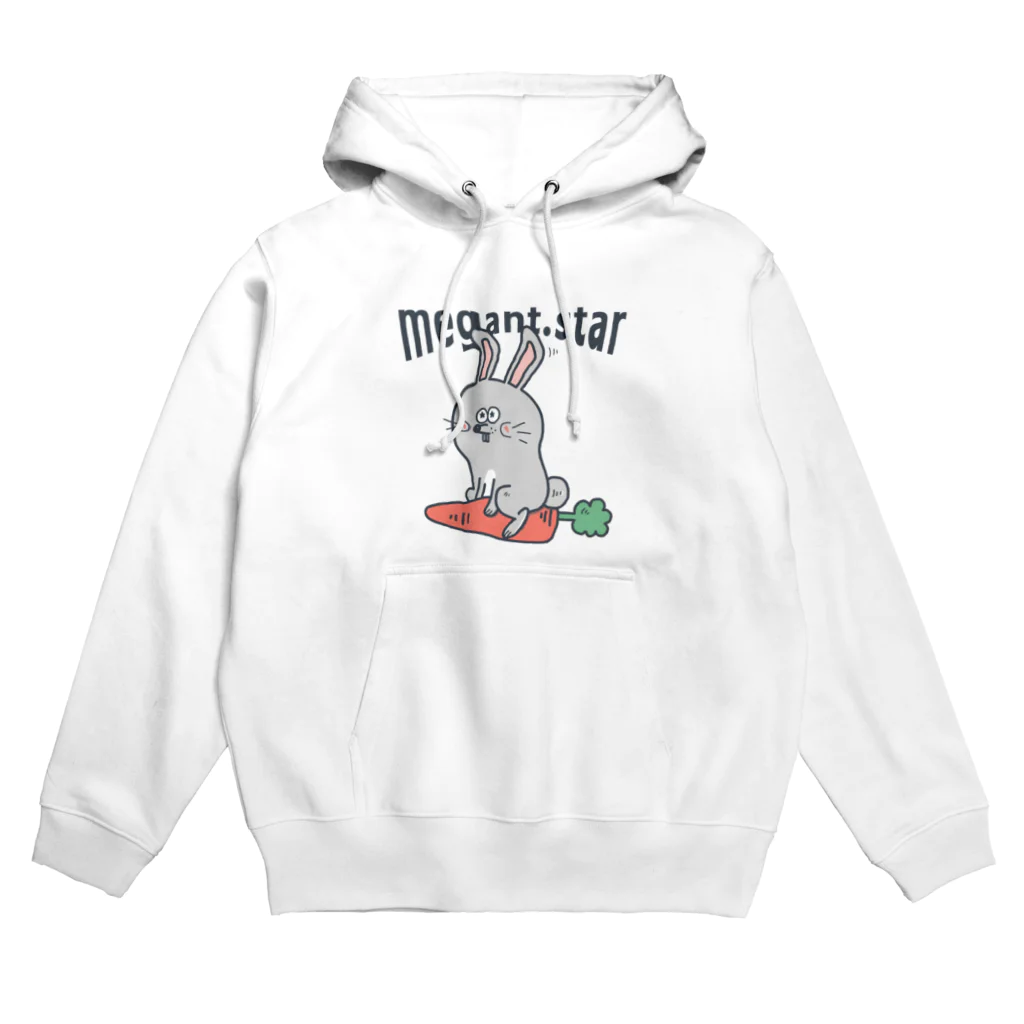 レオンプラスのお店【メガスタファーム ver.】のうさぎと人参 Hoodie