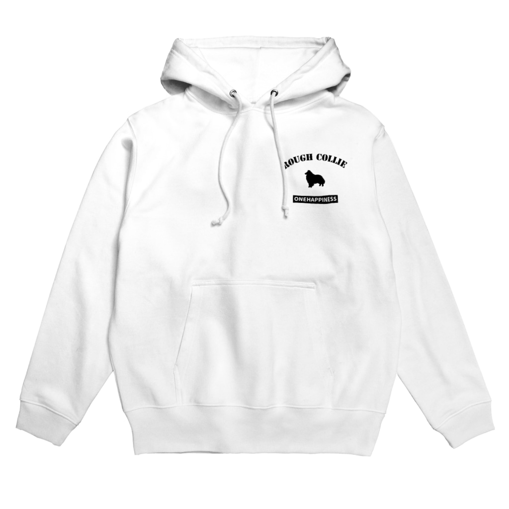 onehappinessのラフコリー　ONEHAPPINESS　ワンポイント Hoodie
