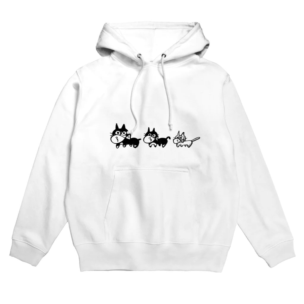 ハレルヤのお魚くわえた猫たち Hoodie