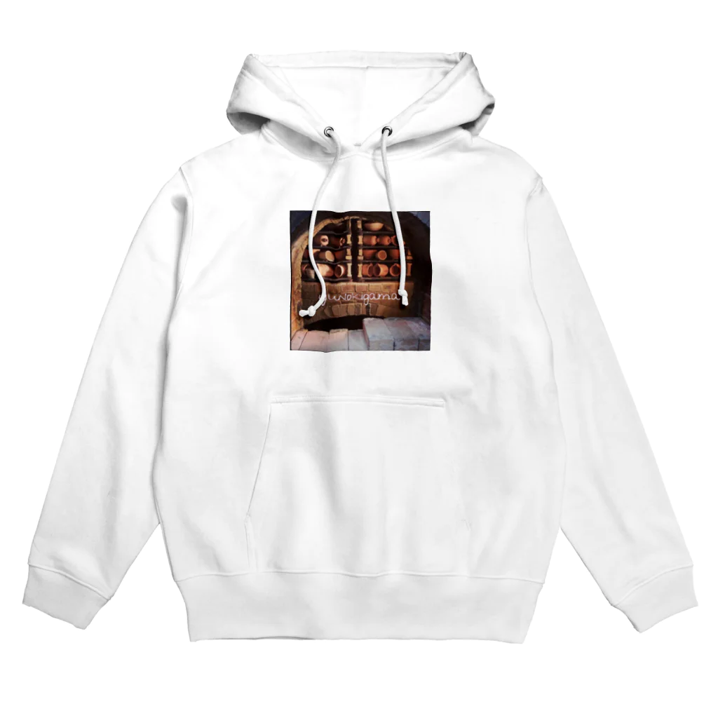 tmyunokiの薪窯　窯詰め　陶器 Hoodie