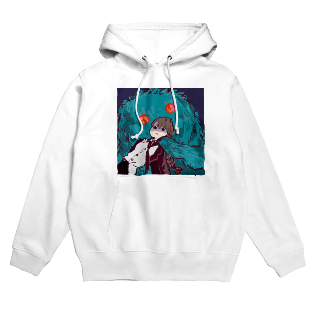 へんてこ屋さんの疲れたらエイリアンに抱かれて Hoodie