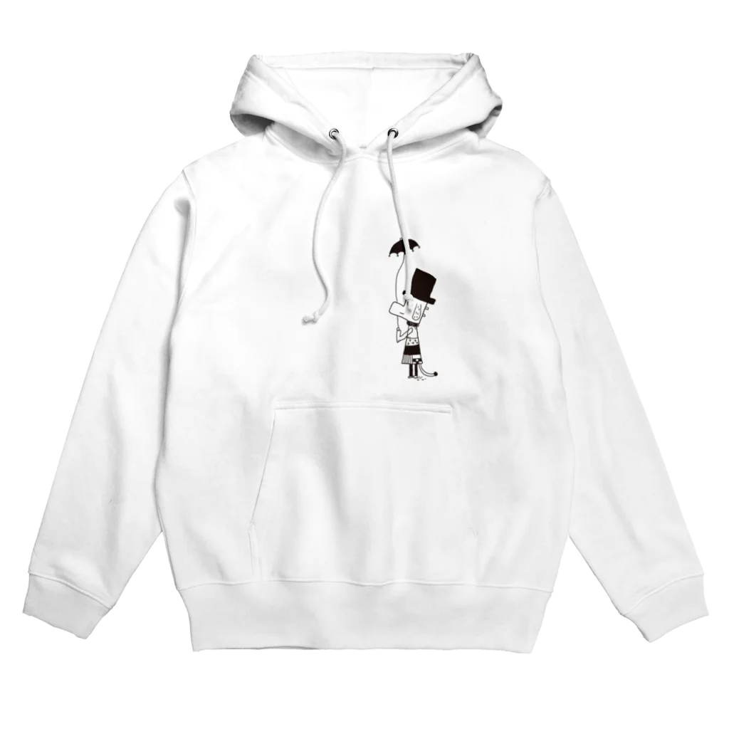 morinokujira shopのMOJIRANKUJIRAN　傘のひと Hoodie