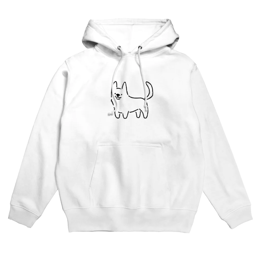 サメ わりとおもいのコーギー真っ白しっぽ Hoodie