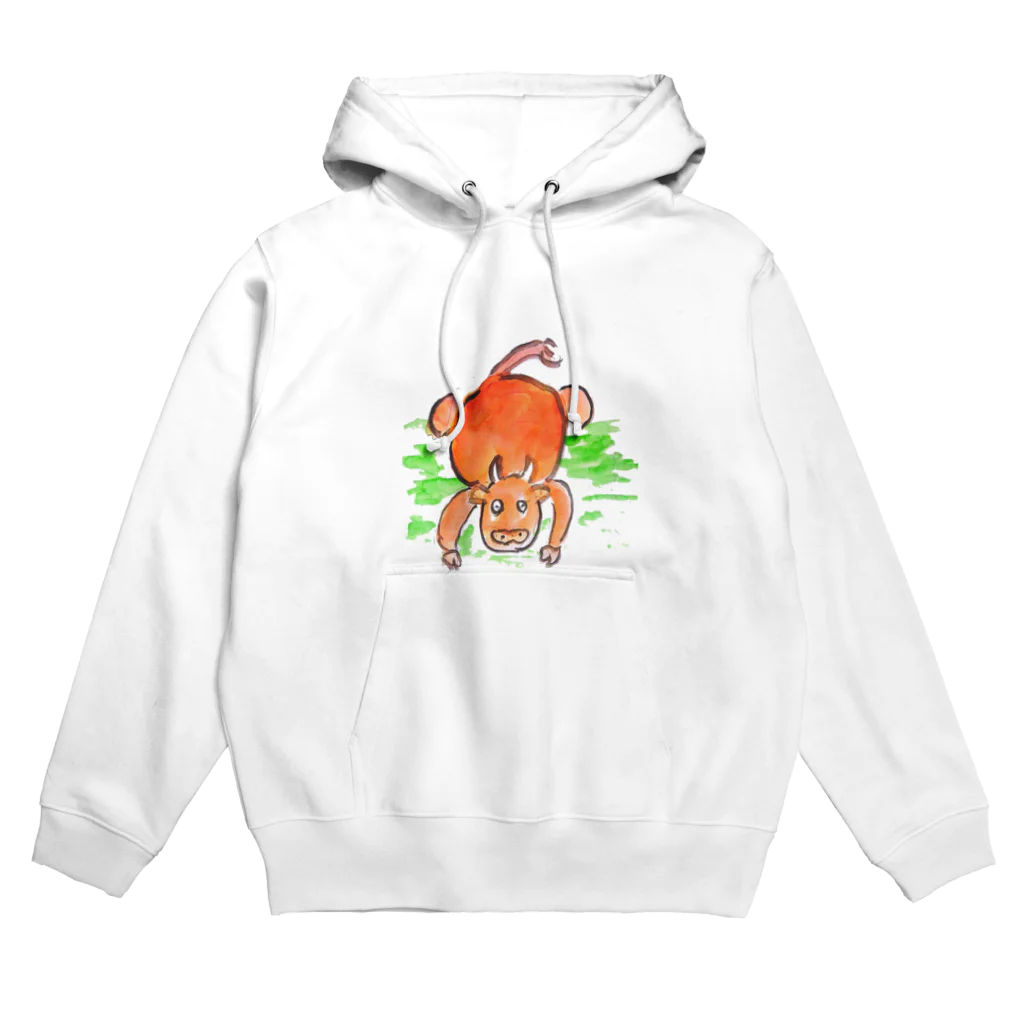 ようこそ！の土下座牛 Hoodie