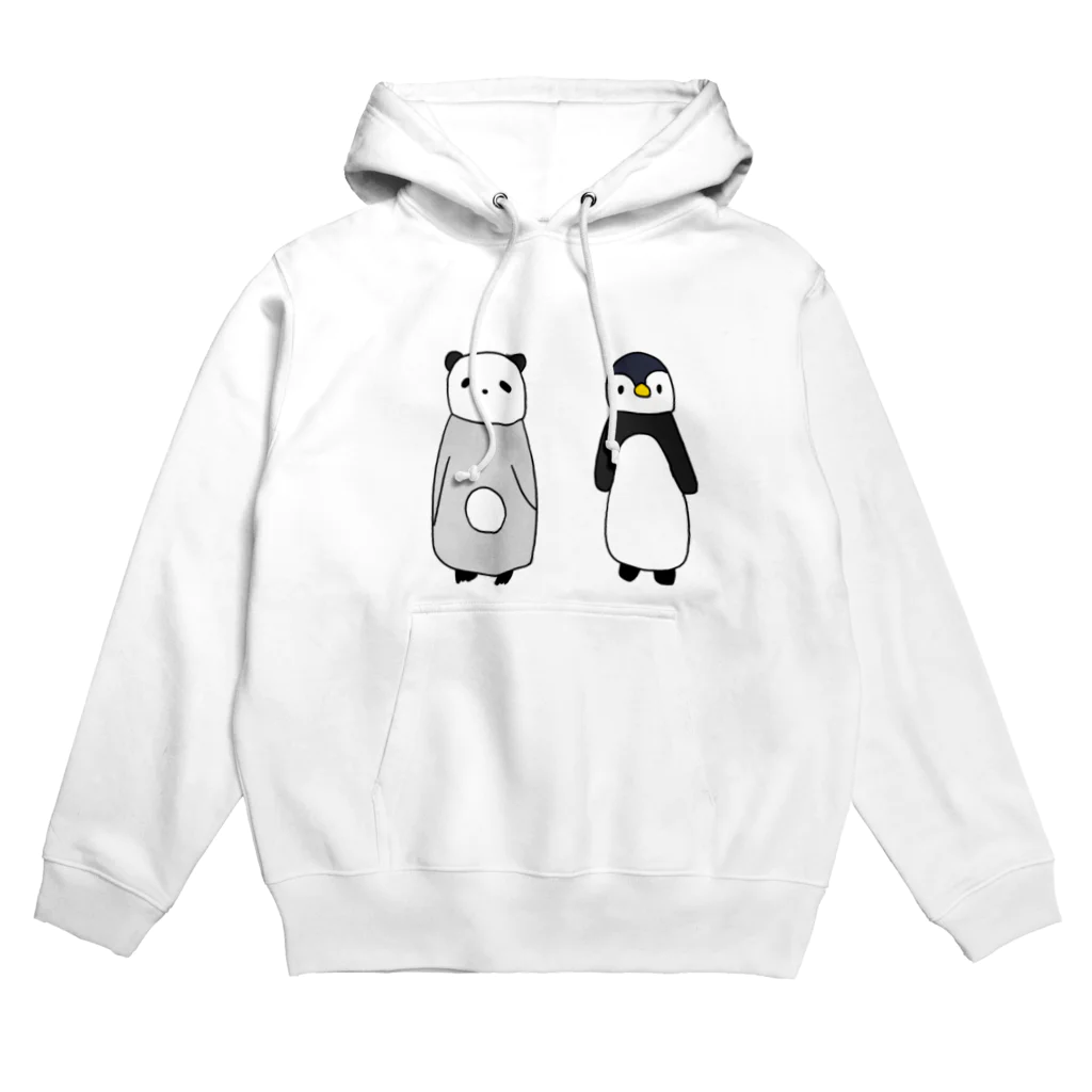 ゆれまる工房のパンギンとペンダ Hoodie