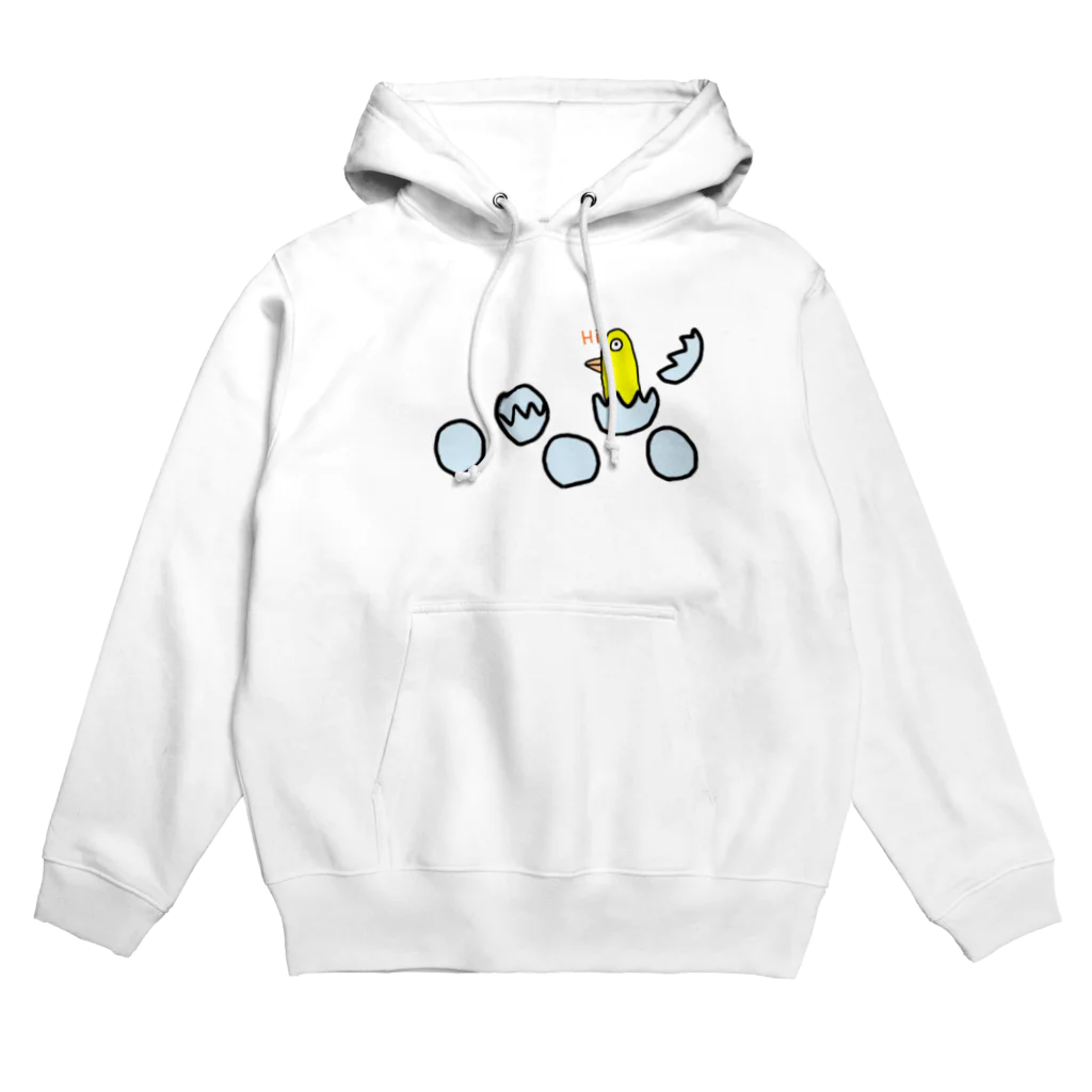 画伯ショップの鳥の誕生 Hoodie