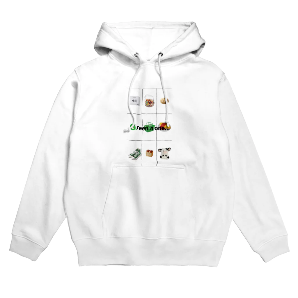 growth upのGreen none Hoodie