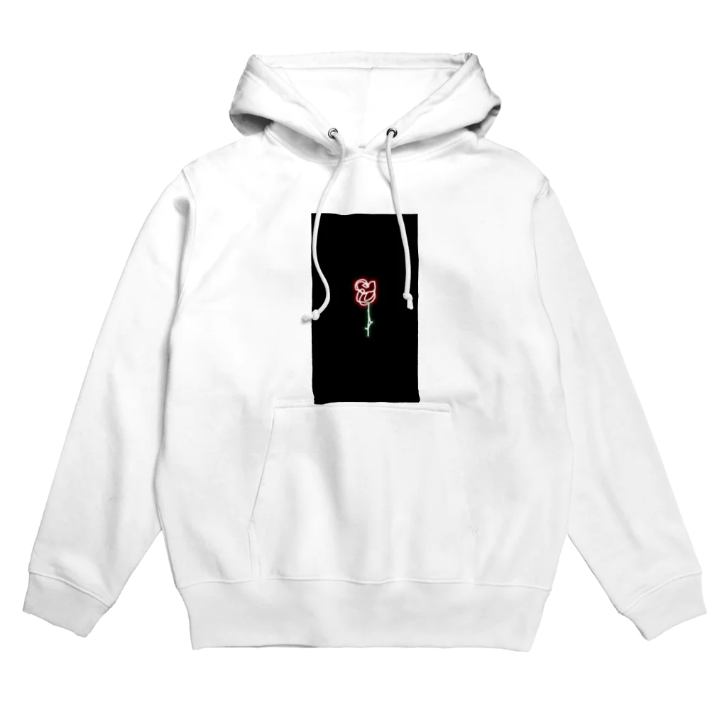 tk665の薔薇ネオン Hoodie