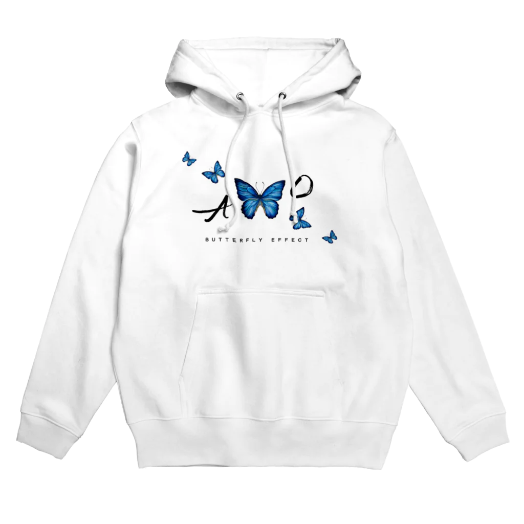 idumi-artの青い蝶　BUTTERFLY  EFFECT Hoodie