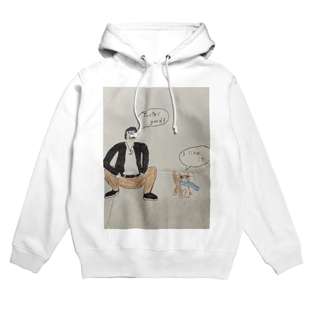 Butiyabreの青年と猫 Hoodie