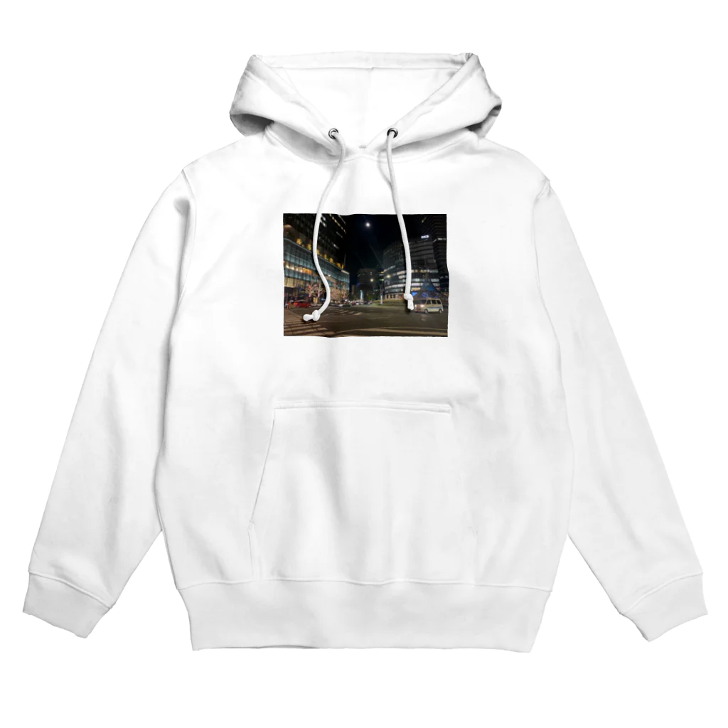 古都　仁の都会の喧騒 Hoodie