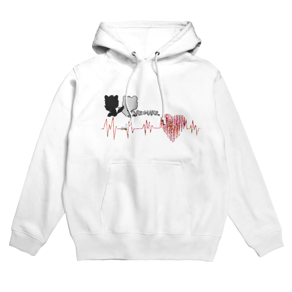 ユーリメイクのお店のシルエットロゴ Hoodie