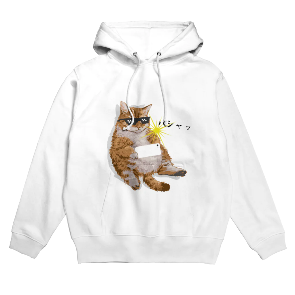 Creatures！SHOPの撮影する猫 Hoodie