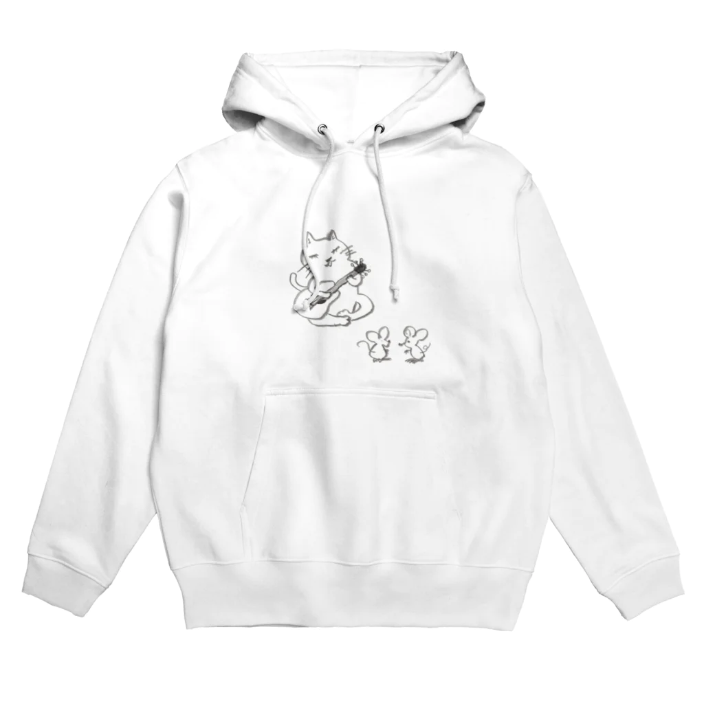 azusaAtoZのギター弾きのネコ Hoodie