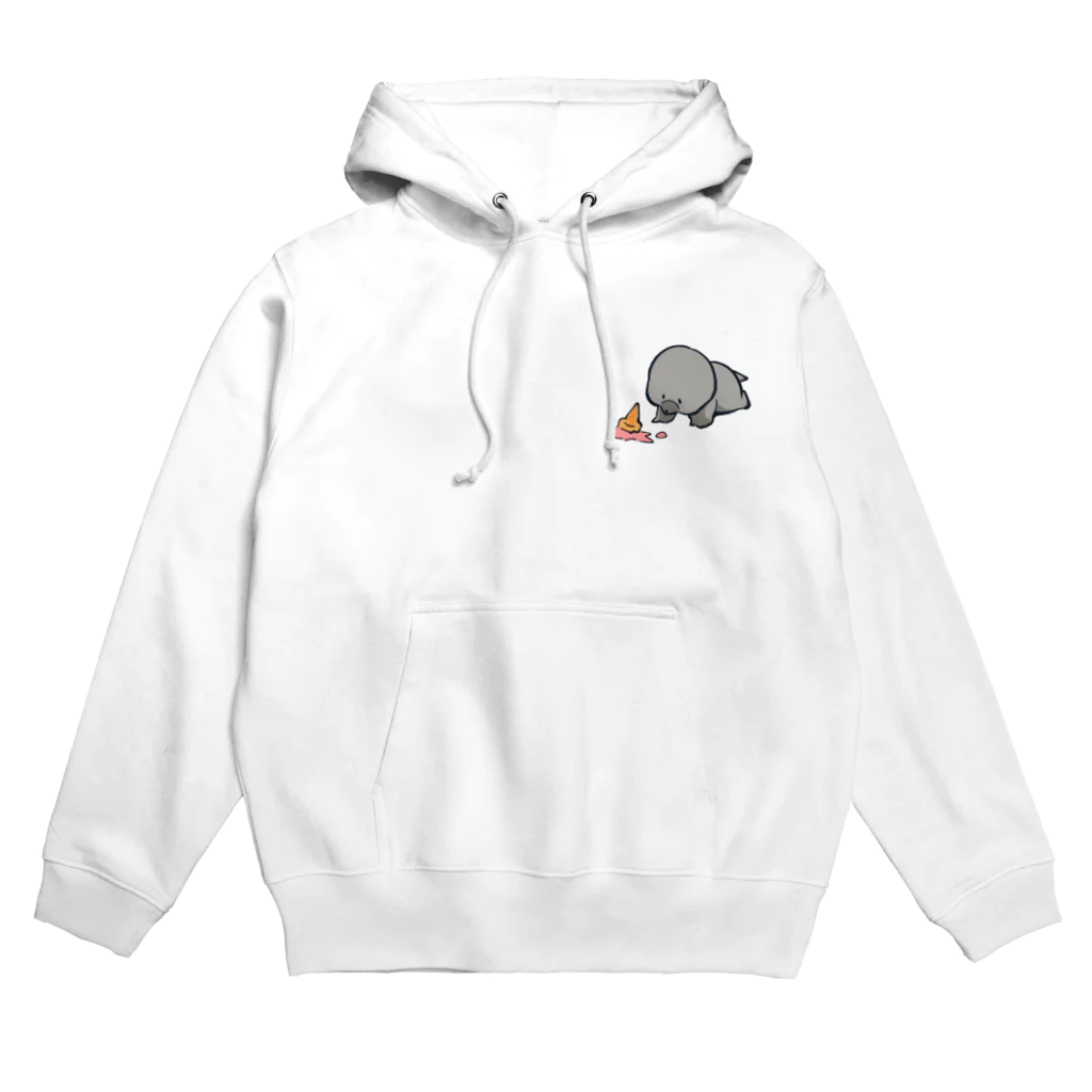 もぐらのこのアイスを落としちゃったもぐらちゃん Hoodie