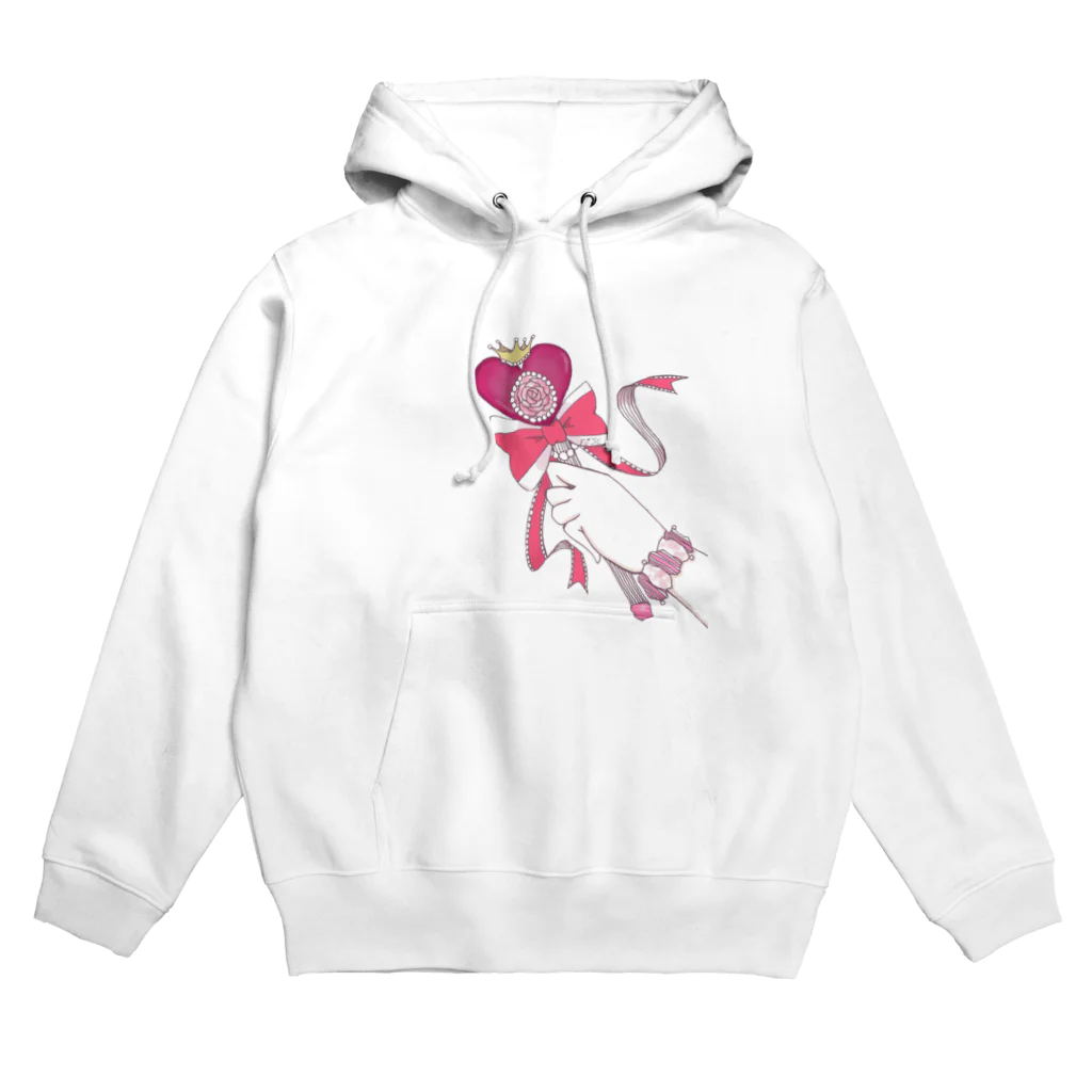 roseのマジカルローズハートロッド Hoodie