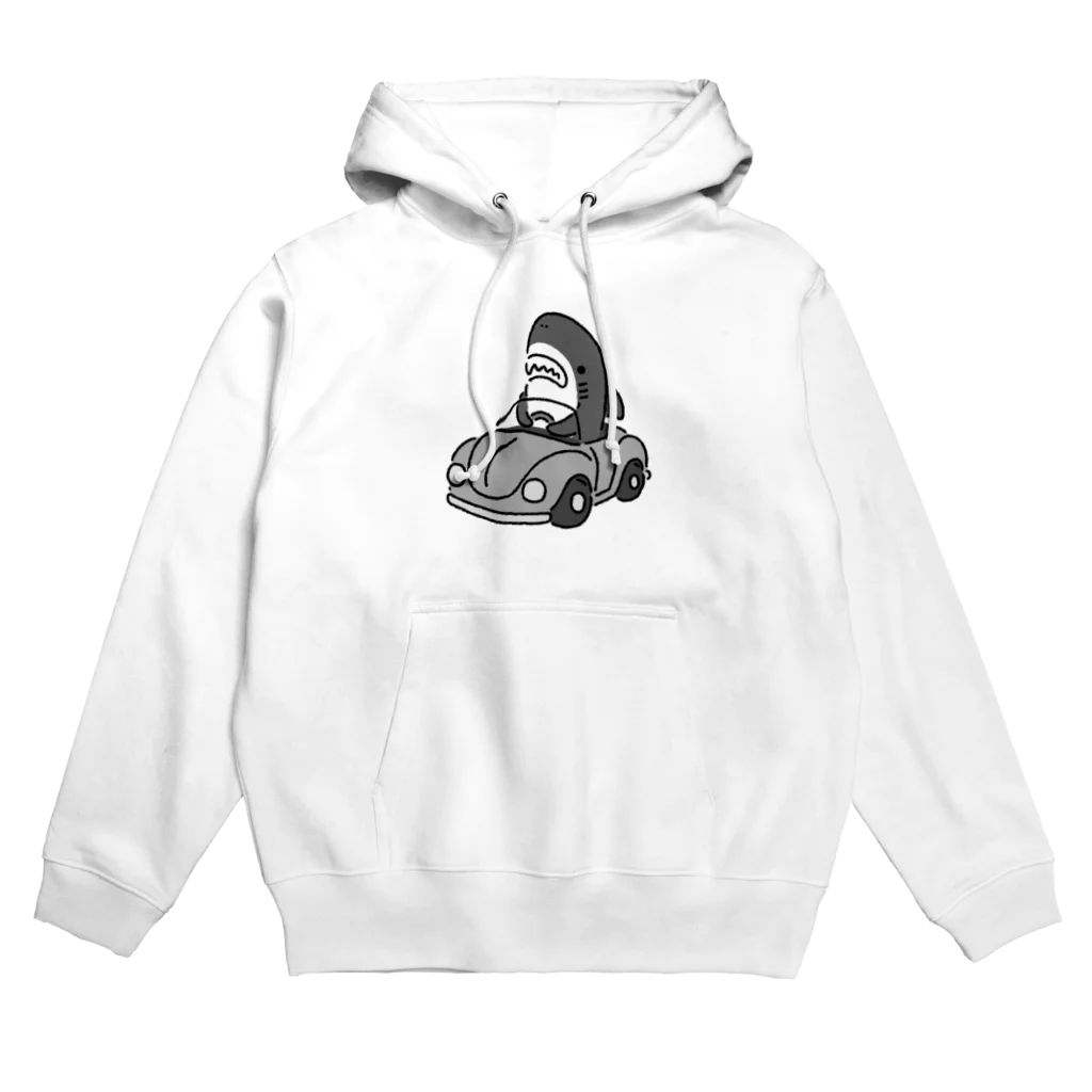 サメ わりとおもいの運転を覚えたモノクロのサメ2021 Hoodie