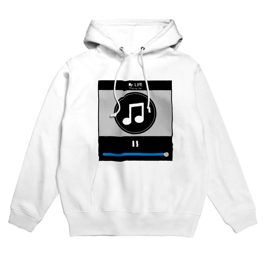 いぬべこのポータブルプレイヤーパーカー Hoodie