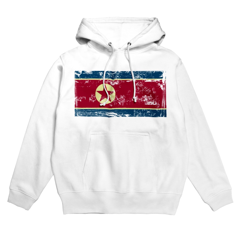 Grunge Flag Of North K Orea 汚れた北朝鮮国旗 Hoodie By Dripped Dripped Suzuri