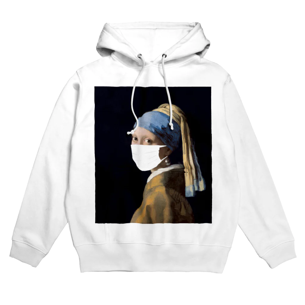 DRIPPEDの白マスクの少女 Hoodie