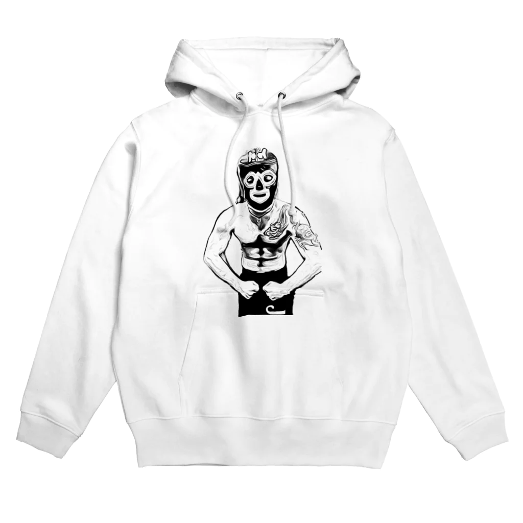 根本製作所の白黒　マスク Hoodie