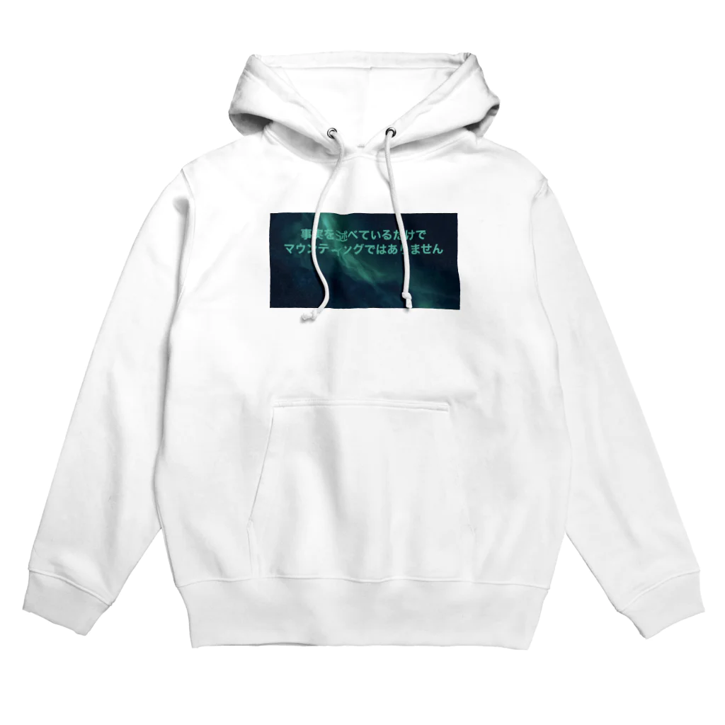 usagiの事実を述べているだけでマウンティングではありません Hoodie