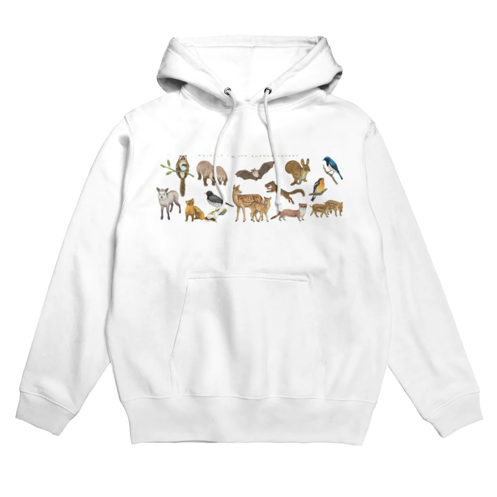 ちなきのこの夏の山の動物たち Hoodie