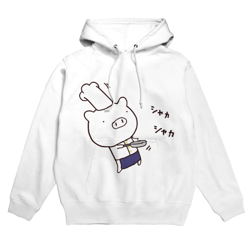 LINEクリエイター　グリーンティ（GreenT）のキャラクターグッズショップのぶたの「ありがト〜ン」　（シャカシャカ） Hoodie