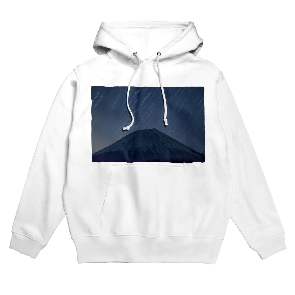 月と鼈の地球は回る　富士山と星 Hoodie