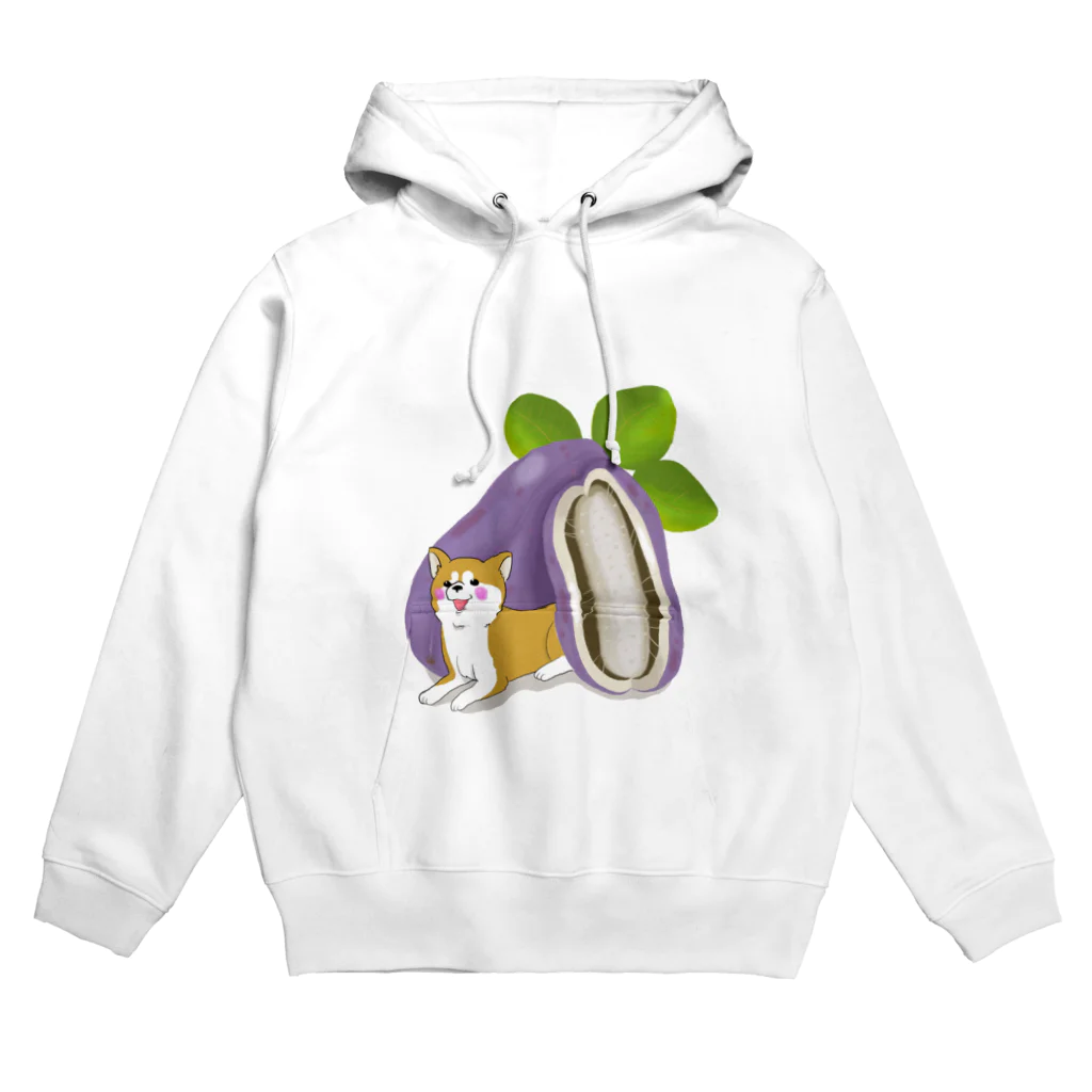 ゆんゆんこのアケビと柴犬 Hoodie