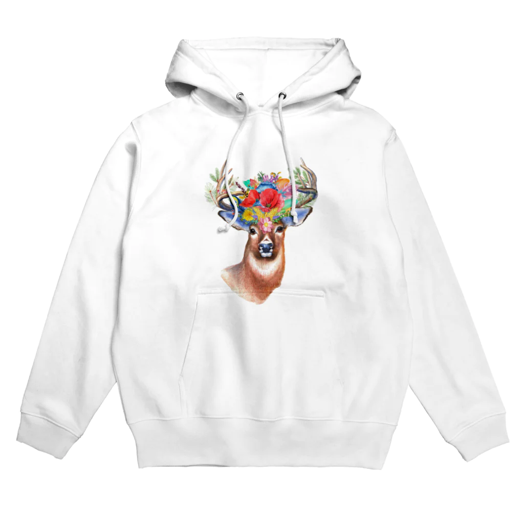 EGaOの自由奔放に鹿 Hoodie