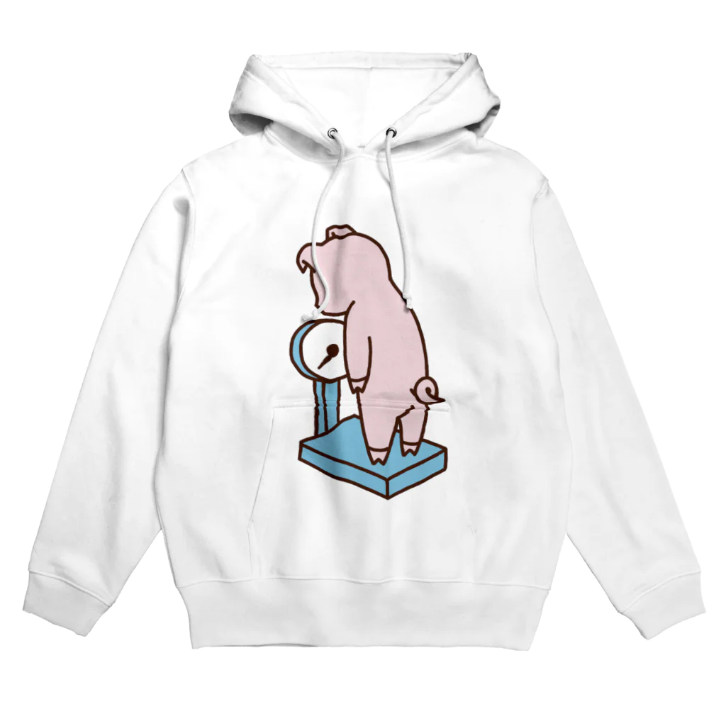 ichomaeの体重を気にするブタ（カラー） Hoodie